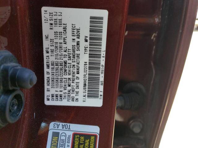 5J6RM4H37FL023794 Honda CR-V LX