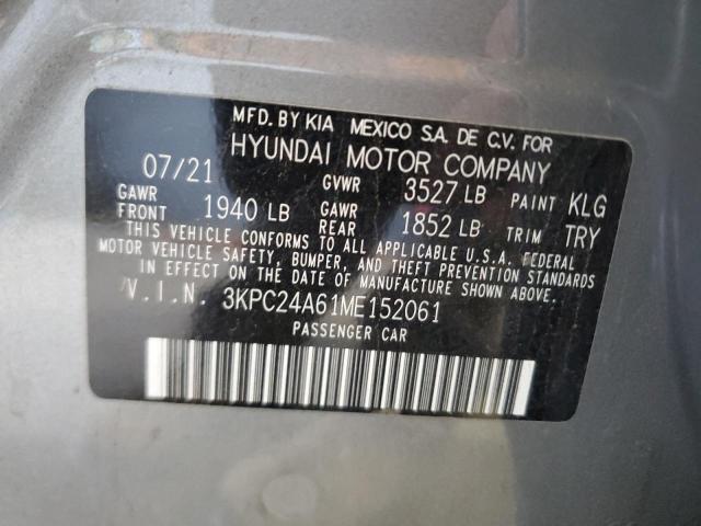 3KPC24A61ME152061 Hyundai ACCENT SE