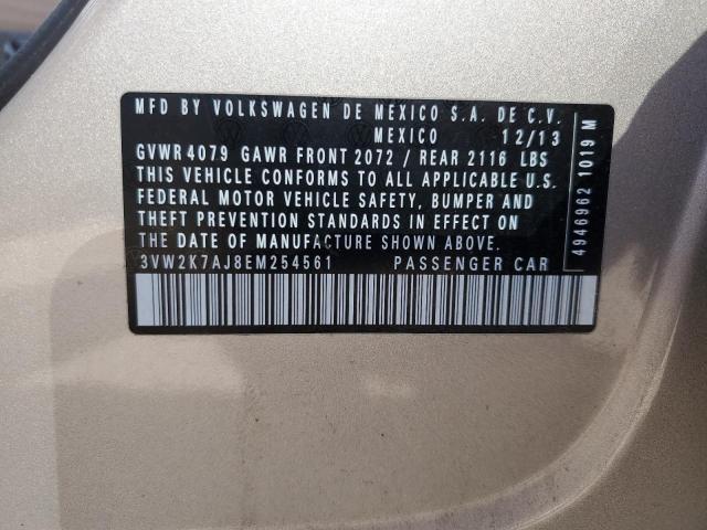 3VW2K7AJ8EM254561 Volkswagen JETTA BASE
