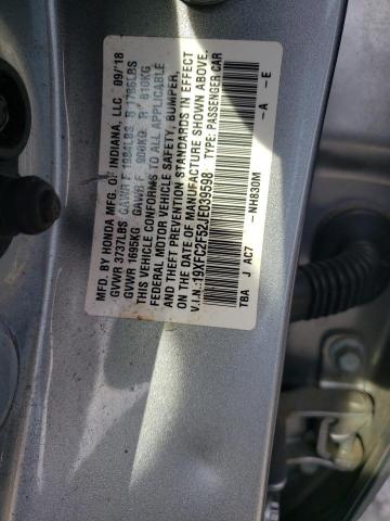 19XFC2F52JE039598 Honda Civic Lx
