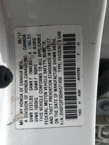 2HGFC2F50HH571450 Honda Civic Lx