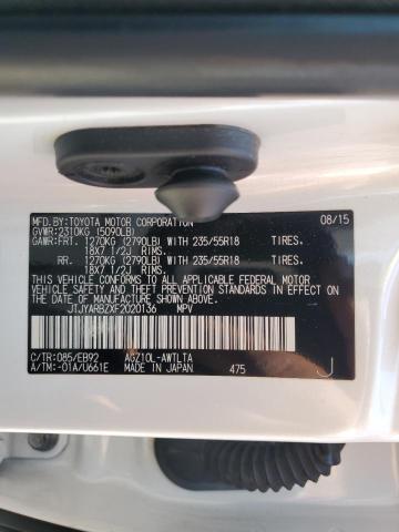 JTJYARBZXF2020136 Lexus NX 200T