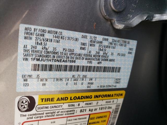 1FMJU1HT0NEA67698 Ford Expedition Xlt