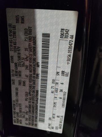 1FMCU0G95FUA27696 Ford ESCAPE SE