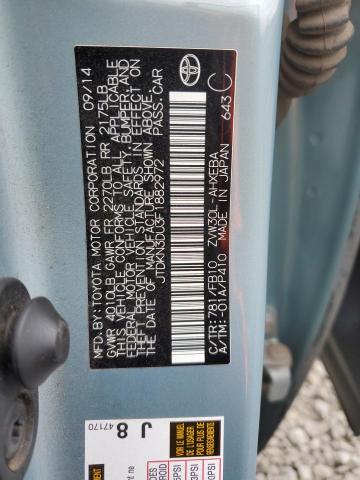 JTDKN3DU3F1882972 Toyota Prius