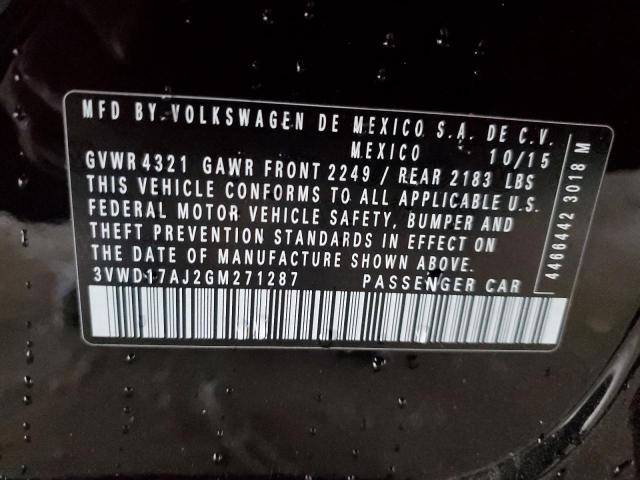 3VWD17AJ2GM271287 Volkswagen Jetta Sport