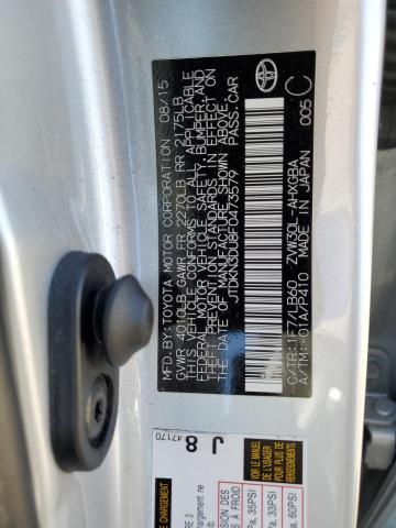 JTDKN3DU8F0473579 Toyota Prius