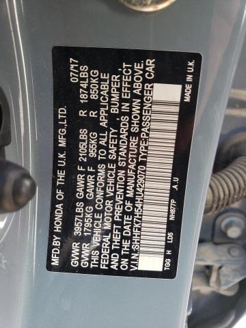 SHHFK7H54HU429070 Honda CIVIC EX