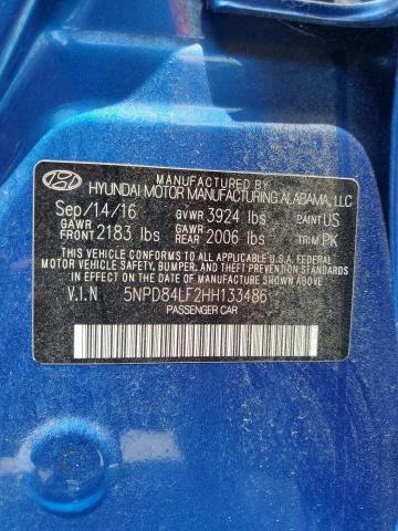 5NPD84LF2HH133486 Hyundai ELANTRA SE