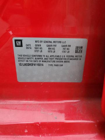 1G1JA5SH3F4116014 Chevrolet SONIC LS