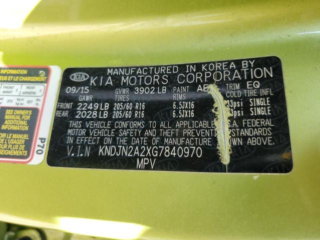 KNDJN2A2XG7840970 KIA Soul