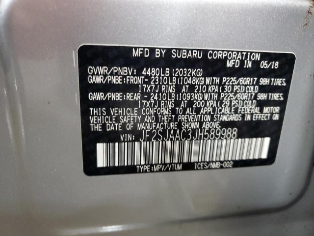 JF2SJAAC3JH589988 Subaru Forester 2.5i
