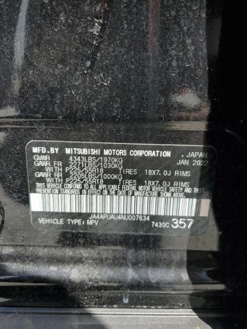JA4APUAU4NU007634 Mitsubishi Outlander Sport Es