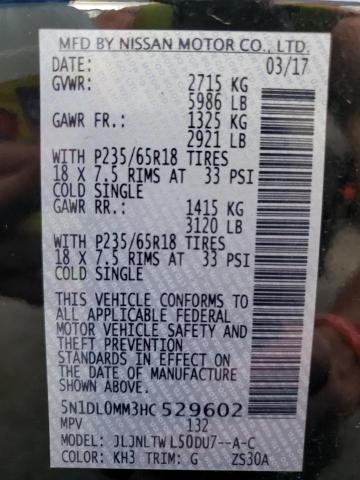5N1DL0MM3HC529602 Infiniti QX60