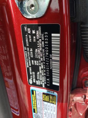 5XXG14J27MG018339 KIA K5 LXS