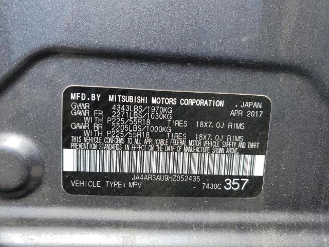 JA4AR3AU9HZ052435 Mitsubishi Outlander Sport Es