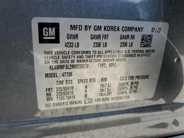 KL4MMFSL2MB039578 Buick Encore Gx Essence