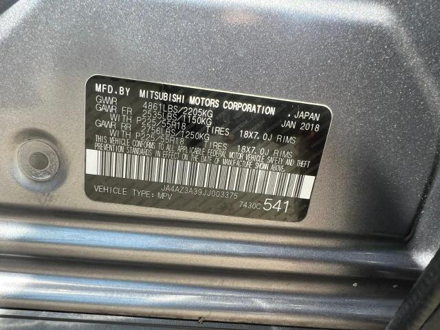 JA4AZ3A39JJ003375 Mitsubishi Outlander Se