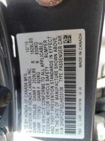 2HGFC2F82LH503136 Honda Civic Sport
