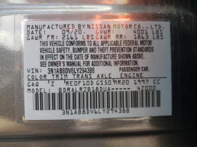 3N1AB8DV6LY294388 Nissan SENTRA SR