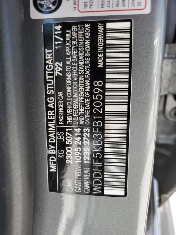 WDDHF5KB3FB120598 Mercedes-Benz E 350