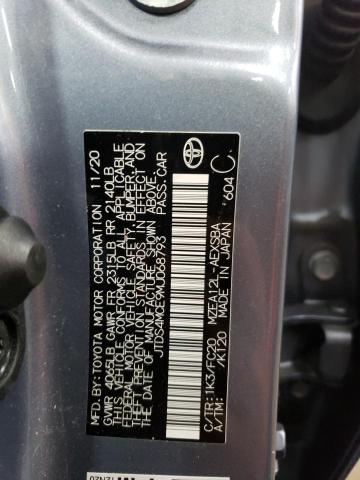 JTDS4MCE9MJ068793 Toyota COROLLA SE