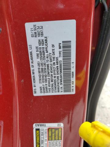 5FNRL6H75NB006873 Honda ODYSSEY EXL