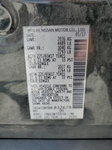 5N1AT2MT0HC832679 Nissan ROGUE S