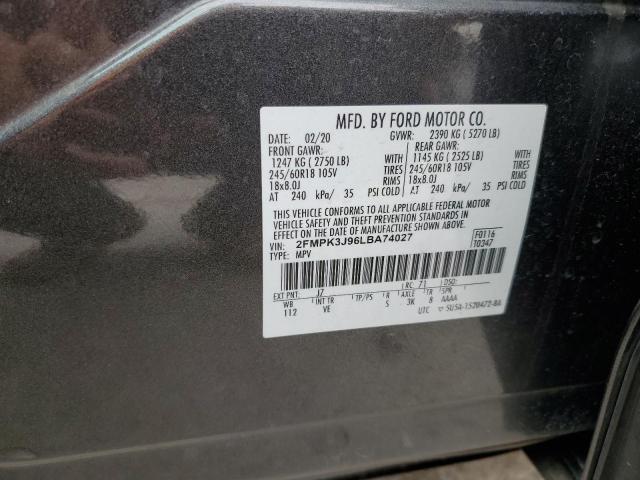 2FMPK3J96LBA74027 Ford EDGE SEL