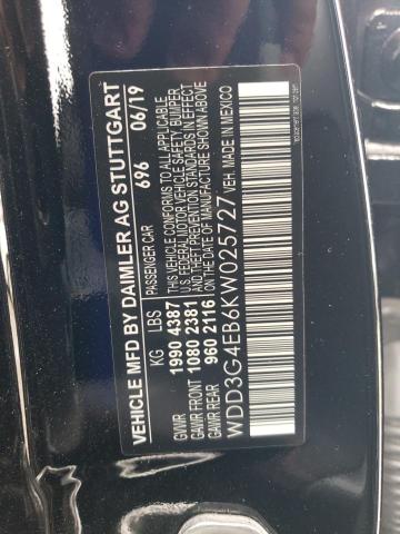 WDD3G4EB6KW025727 Mercedes-Benz A 220