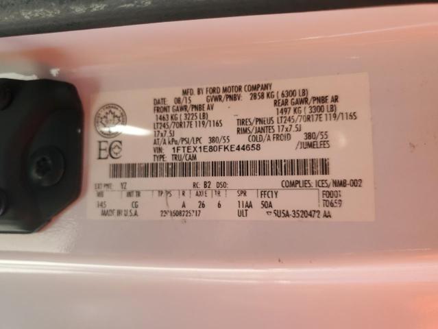 1FTEX1E80FKE44658 Ford F150 Super Cab