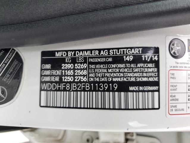 WDDHF8JB2FB113919 Mercedes-Benz E 350 4matic
