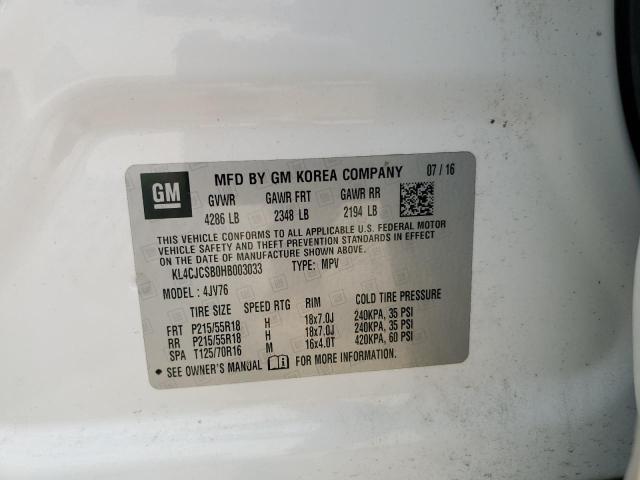 KL4CJCSB0HB003033 Buick Encore Essence