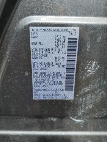 5N1DR2MM9JC612550 Nissan Pathfinder S