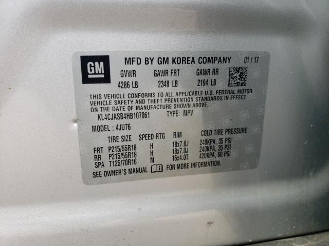 KL4CJASB4HB107061 Buick Encore Preferred
