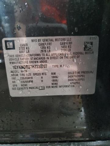 1GYKNDRS7HZ230707 Cadillac XT5 LUXURY