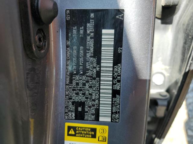 2T2BK1BA2FC299239 Lexus Rx 350 Base