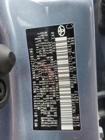 5YFEPMAE4MP230025 Toyota COROLLA LE