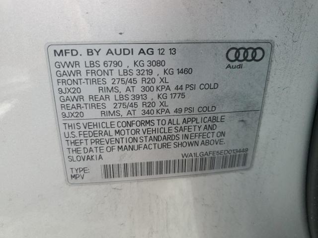 WA1LGAFE5ED013449 Audi Q7 Premium Plus