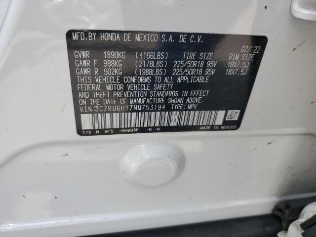 3CZRU6H17NM753194 Honda HR-V SPORT