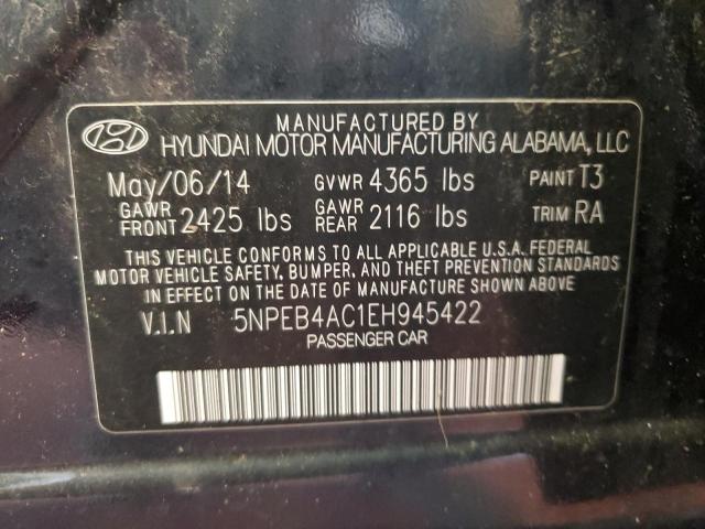 5NPEB4AC1EH945422 Hyundai SONATA GLS