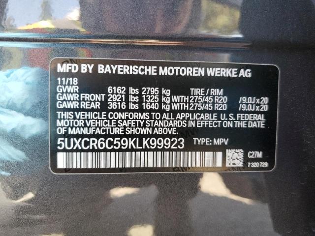 5UXCR6C59KLK99923 BMW X5 Xdrive40i