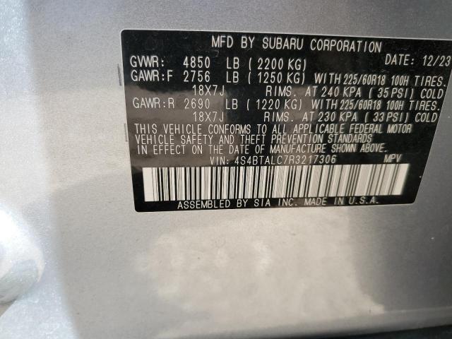 4S4BTALC7R3217306 Subaru Outback Onyx Edition