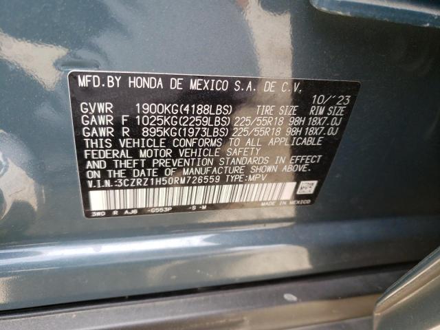 3CZRZ1H50RM726559 Honda HR-V SPORT