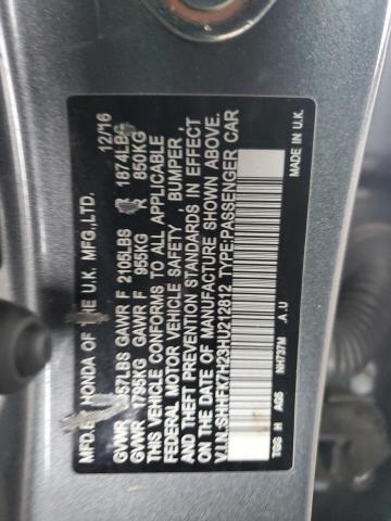 SHHFK7H23HU212812 Honda Civic Lx