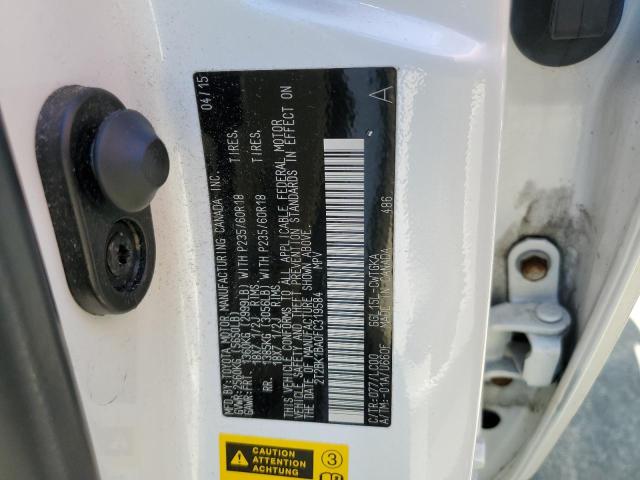 2T2BK1BA0FC319584 Lexus Rx 350 Base