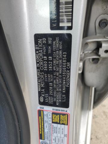 KNADM4A38G6668543 KIA RIO LX