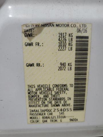 1N4AL3AP0GC254055 Nissan ALTIMA 2.5