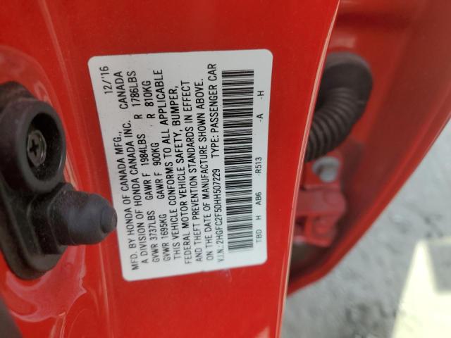 2HGFC2F50HH507229 Honda Civic Lx