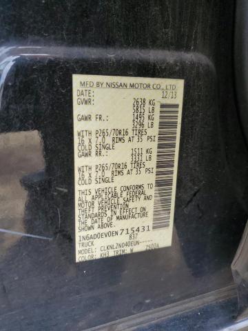 1N6AD0EV0EN715431 Nissan FRONTIER S